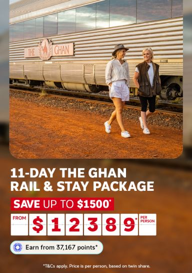 11 day the ghan rail and stay package