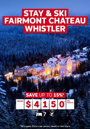 Stay & ski fairmont chateau whistler save up to 15% from $4150 per person