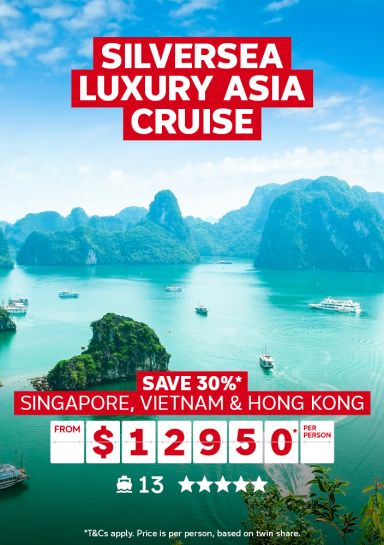 Silversea luxury Asia cruise | save 30%* - Singapore, Vietnam & Hong Kong | from $12,950* per person | *T&Cs apply. Price is per person, based on twin share.