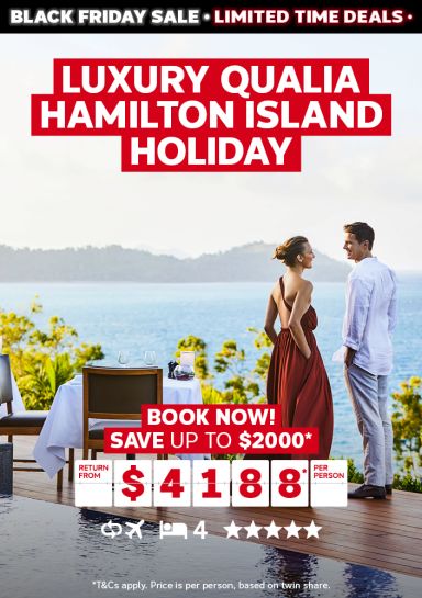 Luxury Qualia Hamilton Island Holiday. Book now! Save up to $2000* return from $4188* per person