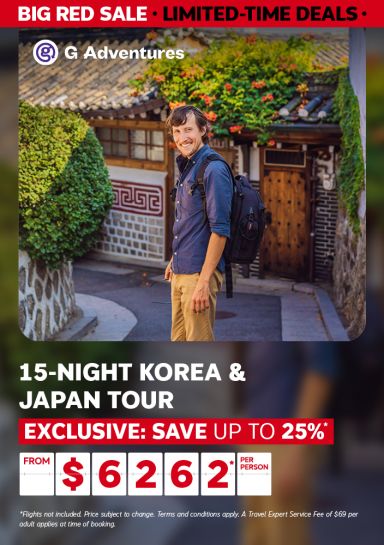 15-night Korea and Japan G Adventures Tour | Exclusive: Save up to 25%* from $6262* per person