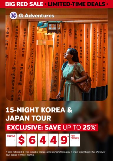 15-night Korea and Japan G Adventures Tour | Exclusive: Save up to 25%* from $6449* per person