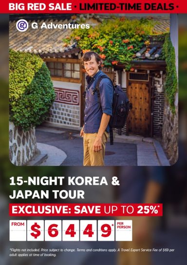 15-night Korea and Japan G Adventures Tour | Exclusive: Save up to 25%* from $6449* per person