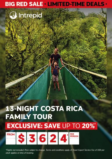 Intrepid 13-night Costa Rica Family Tour | Exclusive: Save up to 20%* from $3624* per person