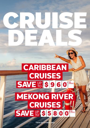 Cruise Deals - Caribbean Cruises Save up to $960*, Mekong River Cruises Save up to $5800*