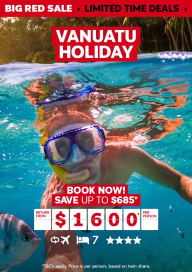 Vanuatu holiday. Book now! Save up to $685* return from $1600* per person