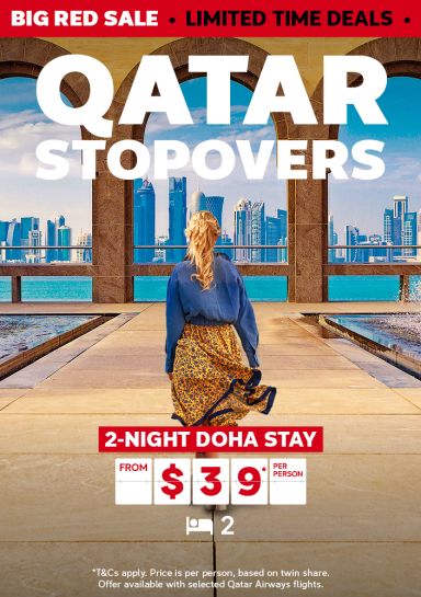 Qatar Stopovers. 2-night Doha stay from $39* per person