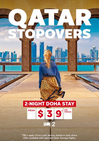 Qatar Stopovers. 2-night Doha Stay from $39* per person