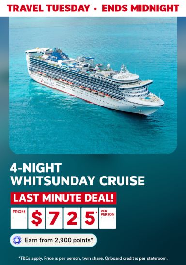 Carnival cruise ship featuring a 4-night Whitsunday cruise from $725