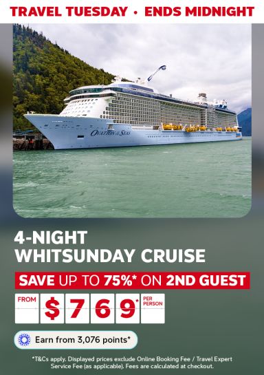 Royal Caribbean cruise ship featuring a 4 night Whitsunday cruise from $769