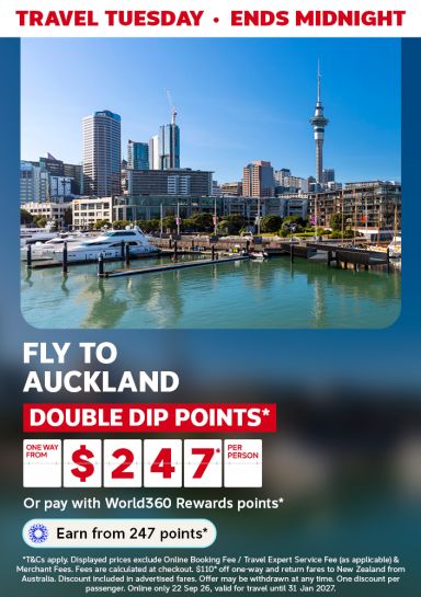 City of Auckland featuring one way flights from $247
