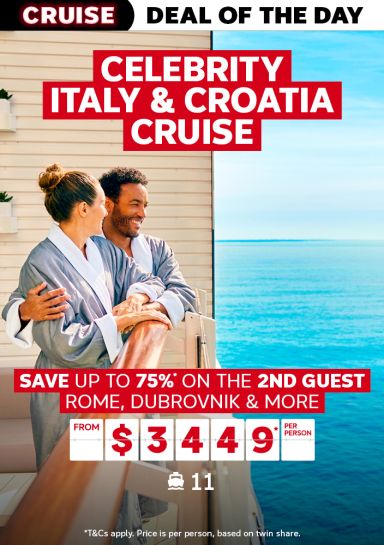 Celebrity Italy & Croatia cruise. Save up to 75%* on the 2nd guest. Rome, Dubrovnik & more from $3449* per person