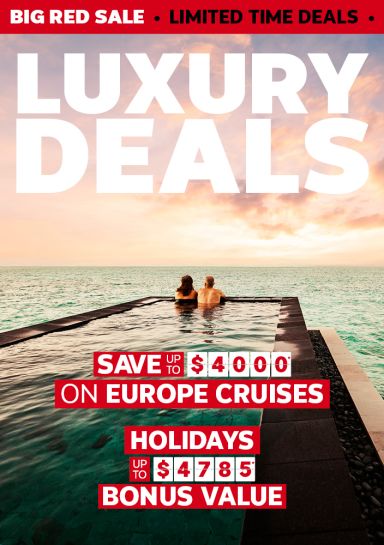 Luxury deals. Save up to $4000* on Europe Cruises. Holidays up to $4785* bonus value
