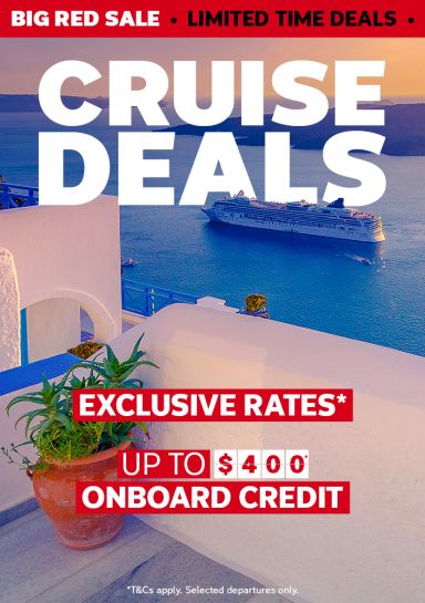 Cruise deals. Exclusive rates* Up to $400* onboard credit