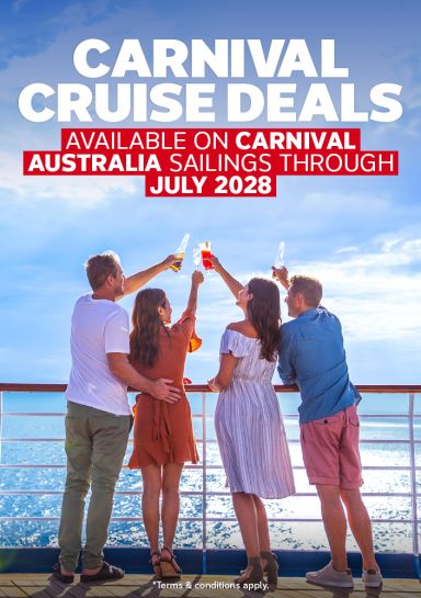 Carnival Cruise Deals | available on Carnival Australia sailings through July 2028 | *Terms & Conditions apply.