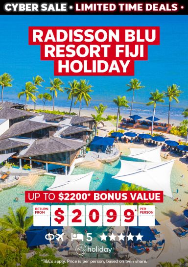 Radisson Blu Resort Fiji Holiday. Up to $2200* bonus value return from $2099* per person