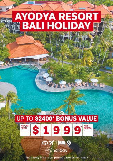 ayodya resort bali holiday up to $2400 bonus value return from $1999 per person