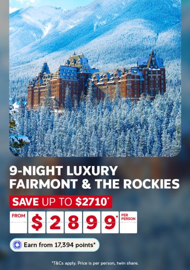 9 night luxury fairmont and the rockies save up to $2710