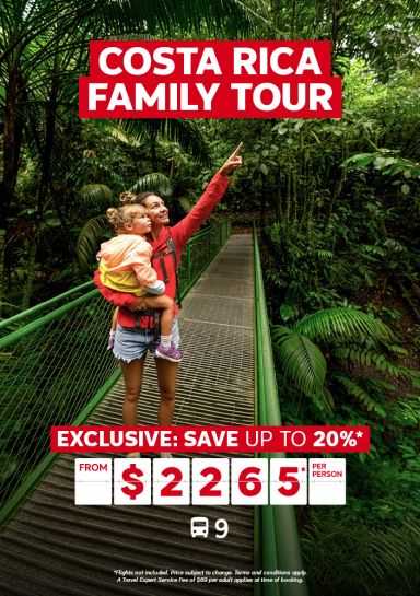 9 night Intrepid Costa Rica Family Tour - Exclusive Save up to 20% from $2265* per person