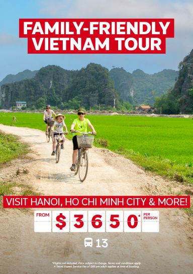 13-night Family-friendly Vietnam Exodus Tour from $3650* per person