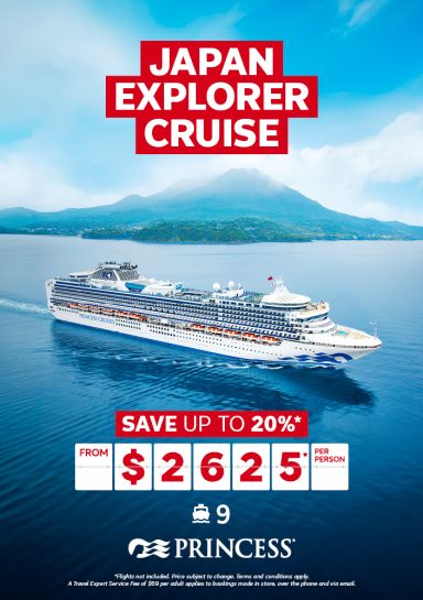 9-night Princess Japan Explorer Cruise - Save up to 20%* from $2625* per person