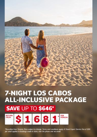 7-night Los Cabos all-inclusive package return from $1681* per person | Save up to $646*