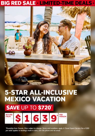 5-Star All-Inclusive Mexico Vacation from $1639* per person | Save up to $720*