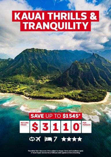 7-night Kauai vacation package from $3110* per person | Save up to $1545*