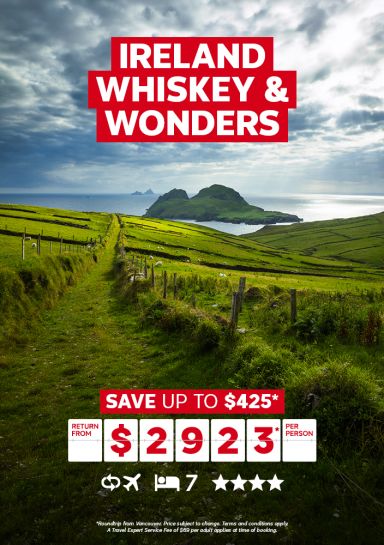 7-night Ireland Whiskey & Wonders vacation - Save up to $425* - return from $2923* per person