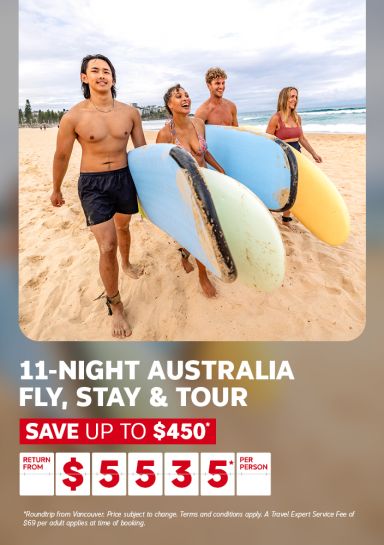 11-night Australia fly, stay and tour package from $5535* per person | Save up to $450*