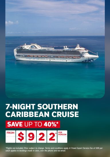 7-night Southern Caribbean cruise from $922* per person | Save up to 40%*