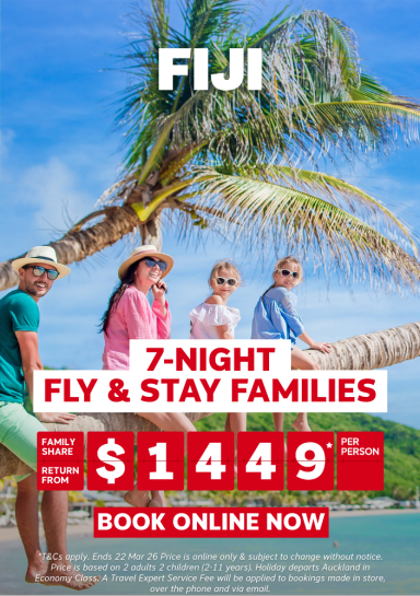 7-NIGHT FLY & STAY FIJI FAMILIES