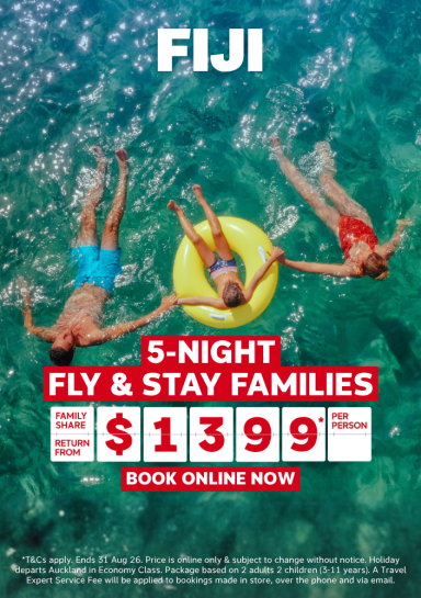 5-NIGHT FLY & STAY FIJI FAMILIES