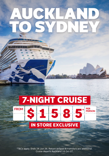 Auckland to Sydney | 7-Night Cruise