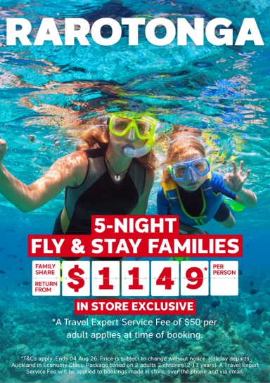 RAROTONGA | 5-NIGHT FAMILY FLY & STAY