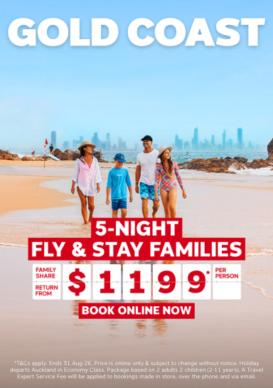 5-NIGHT FLY & STAY GOLD COAST FAMILIES