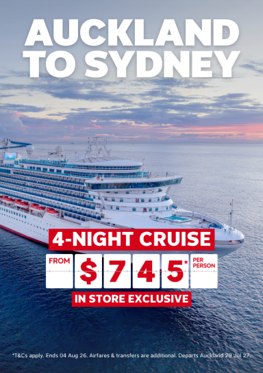Auckland To Sydney | 4-Night Cruise