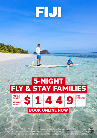 Fiji - 5-night fly & stay families
