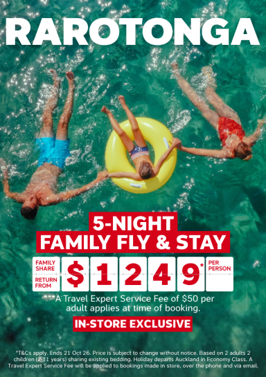 Rarotonga | 5-Night Family Fly & Stay