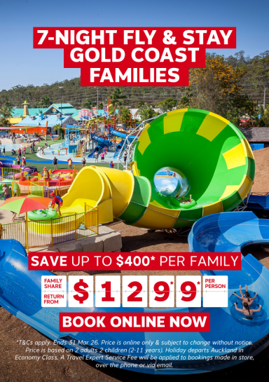 7-NIGHT FLY & STAY GOLD COAST FAMILIES