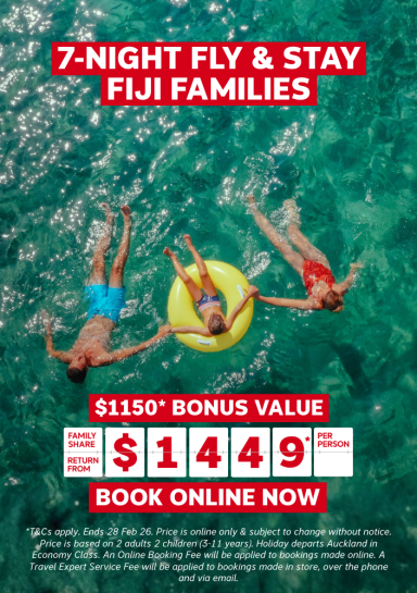 7-NIGHT FLY & STAY FIJI FAMILIES