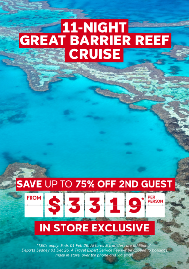 11-NIGHT GREAT BARRIER REEF CRUISE