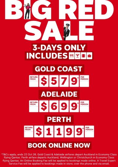 Big red sale week 1 QF Tasman Sale
