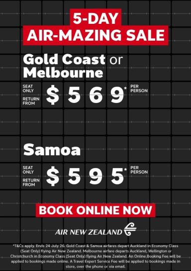 Air New Zealand Sale