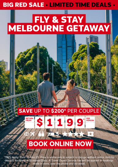 FLY & STAY MELBOURNE GETAWAY