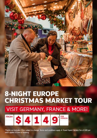 8-night Europe Christmas Market Tour - Visit Germany, France & more! From $4149* per person