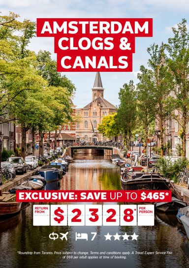 Amsterdam 7-night Vacation Package - Exclusive: Save up to $465* return from $2328* per person