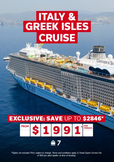 Italy and Greek Isles 7-night Cruise with Royal Caribbean - Exclusive: Save up to $2846* from $1991* per person