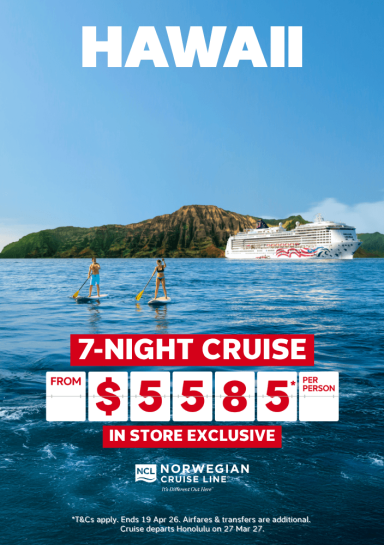 NCL 7-night Hawaii Cruise from $5585*pp