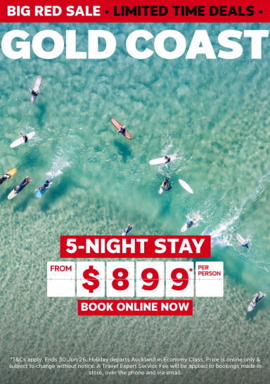GOLD COAST | 5-NIGHT STAY